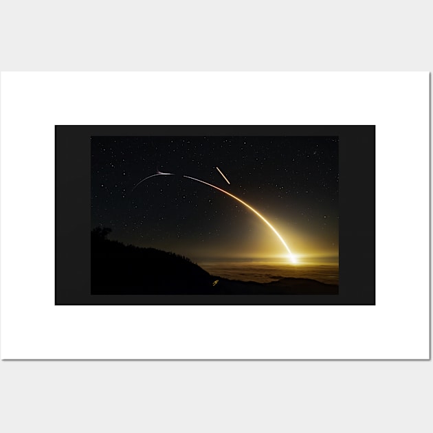 Transporter 7, Falcon 9 launch 14 April 2023 Wall Art by Sidetrakn